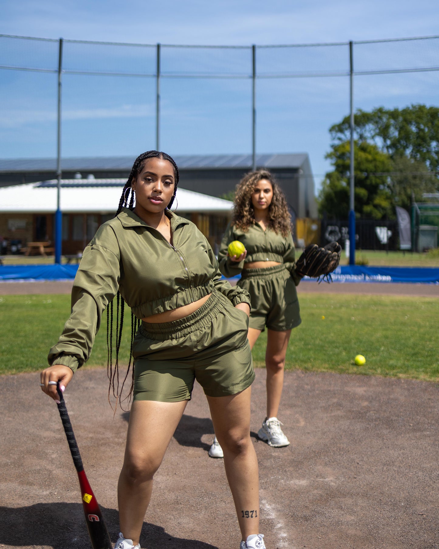 UC NYLON 2 PIECE SET| ARMY GREEN